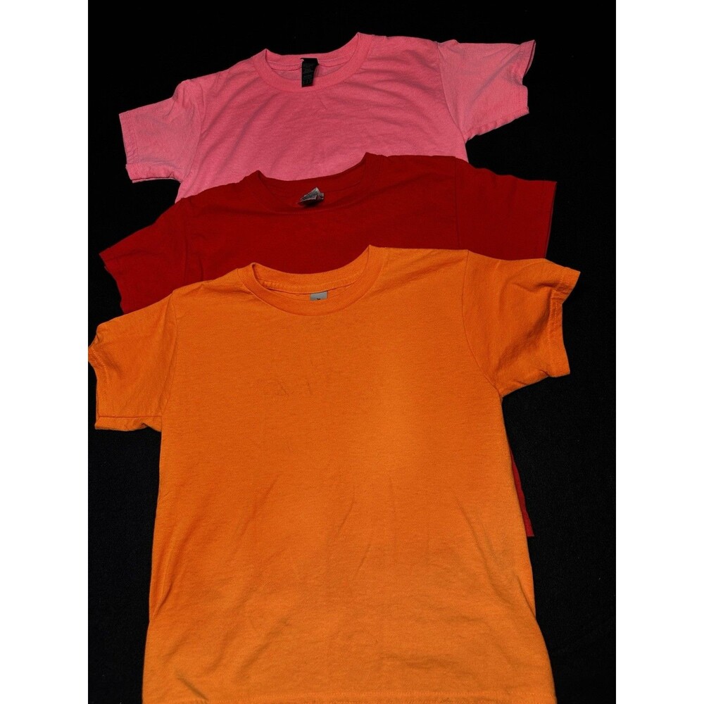 Boys Tee Shirt LOT OF THREE Solid Colors Size Small